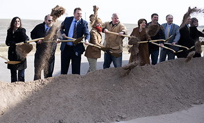 Photo: Leaders break ground on Hwy 14 project.